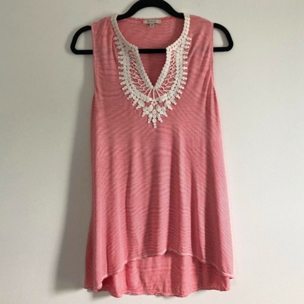 Max Studio Striped Tank Top